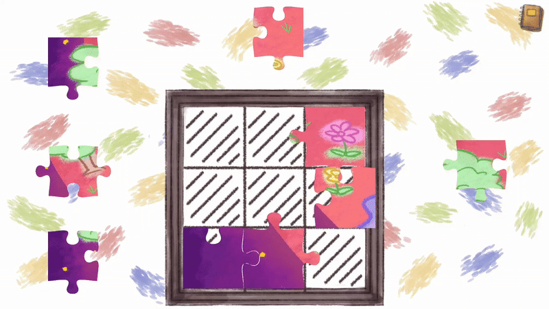 puzzle gameplay animation